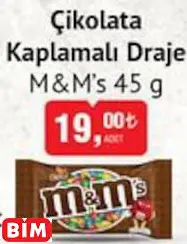 M&M’S  ÇİKOLATA KAPLAMALI DRAJE